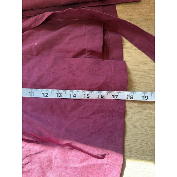 Anthropologie HYFVE Burgundy Wrap Mini Skirt Women’s Size M - Picture 5 of 5